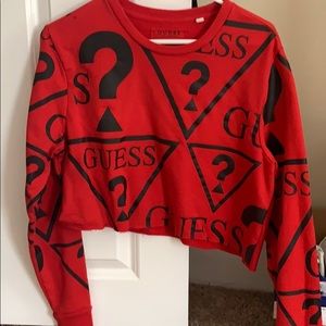 Cropped guess sweatshirt